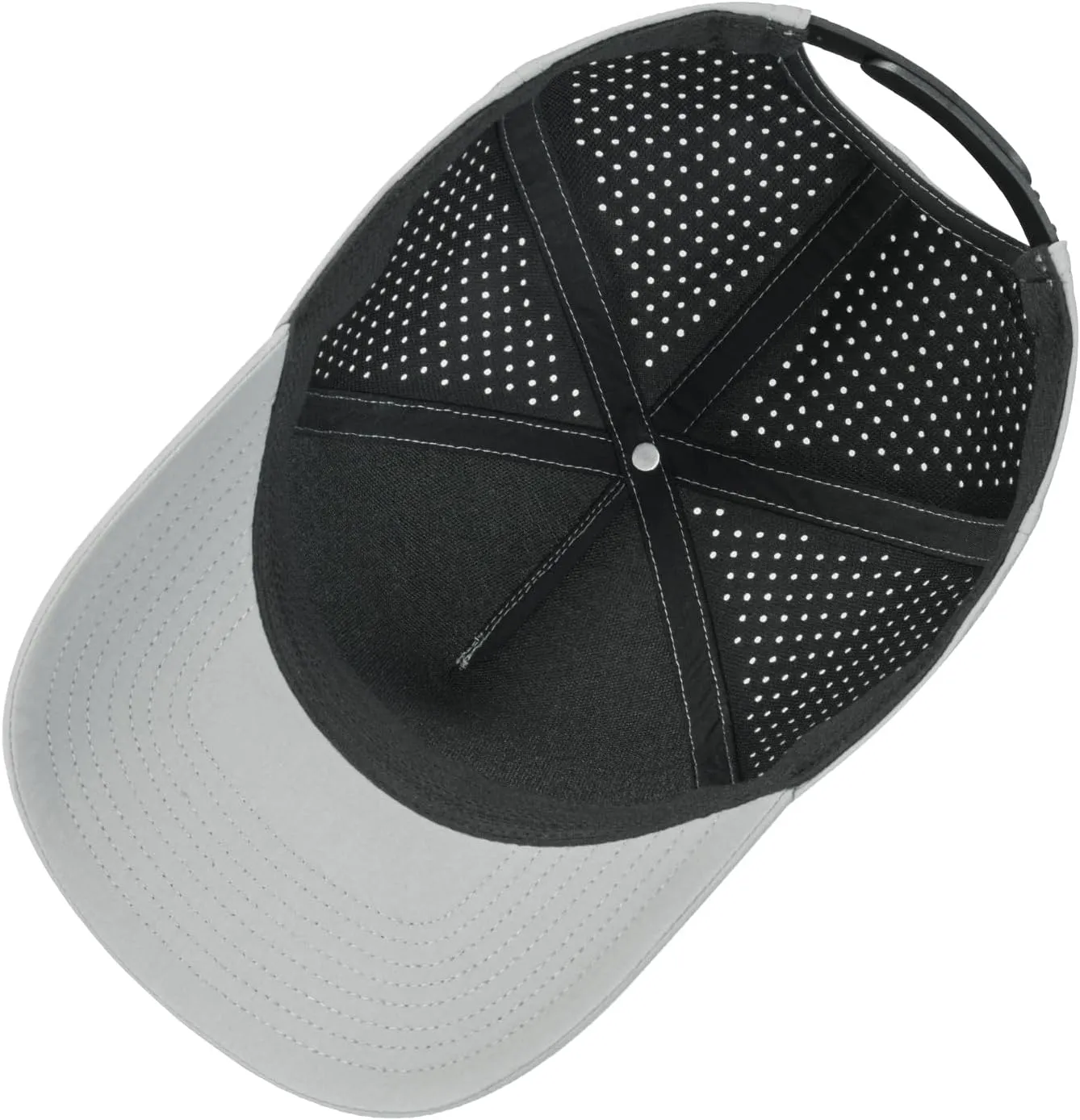 BOTVELA Men Adjustable Snapback Baseball Cap Vented Performance Laser Cut Mesh Hat