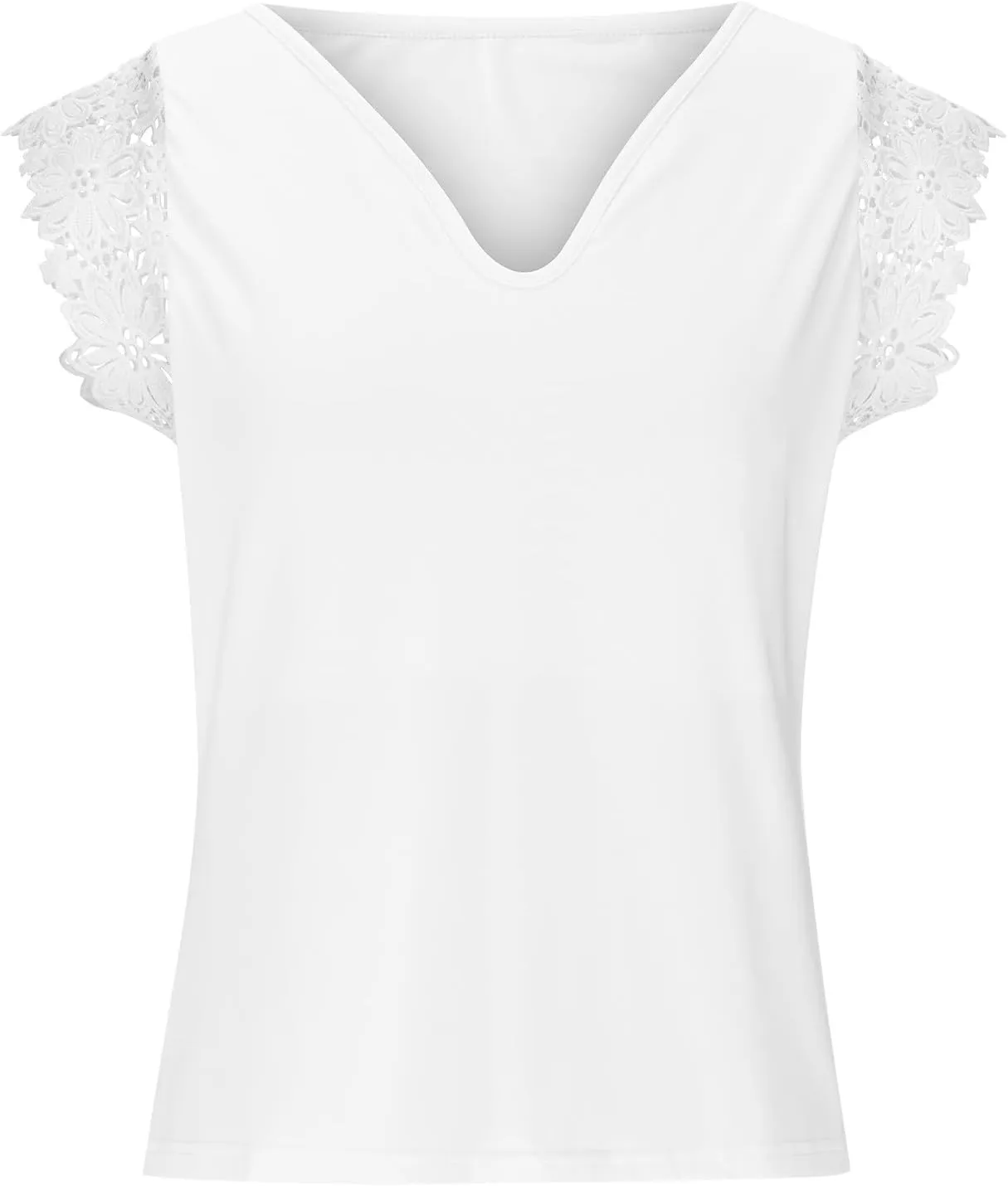 HGps8w Women's Lace Patchwork Tank Tops Summer Casual Sexy V Neck Sleeveless Fitted Going Out Tee Shirts Blouse