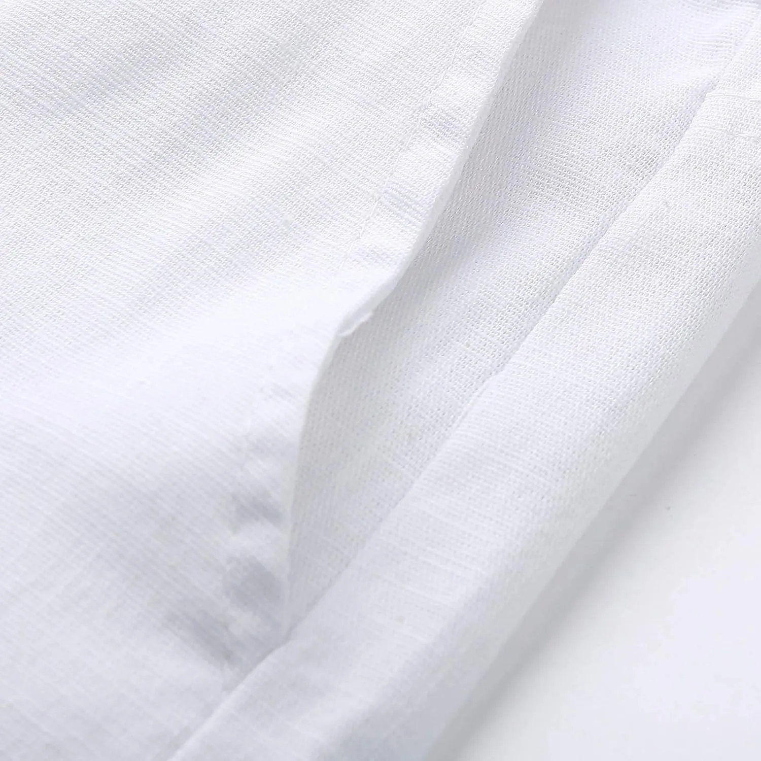 Linen Pants for Men Beach Wedding Casual Classic Elastic Waist Beach Pants Summer Lightweight Trouser with Pockets