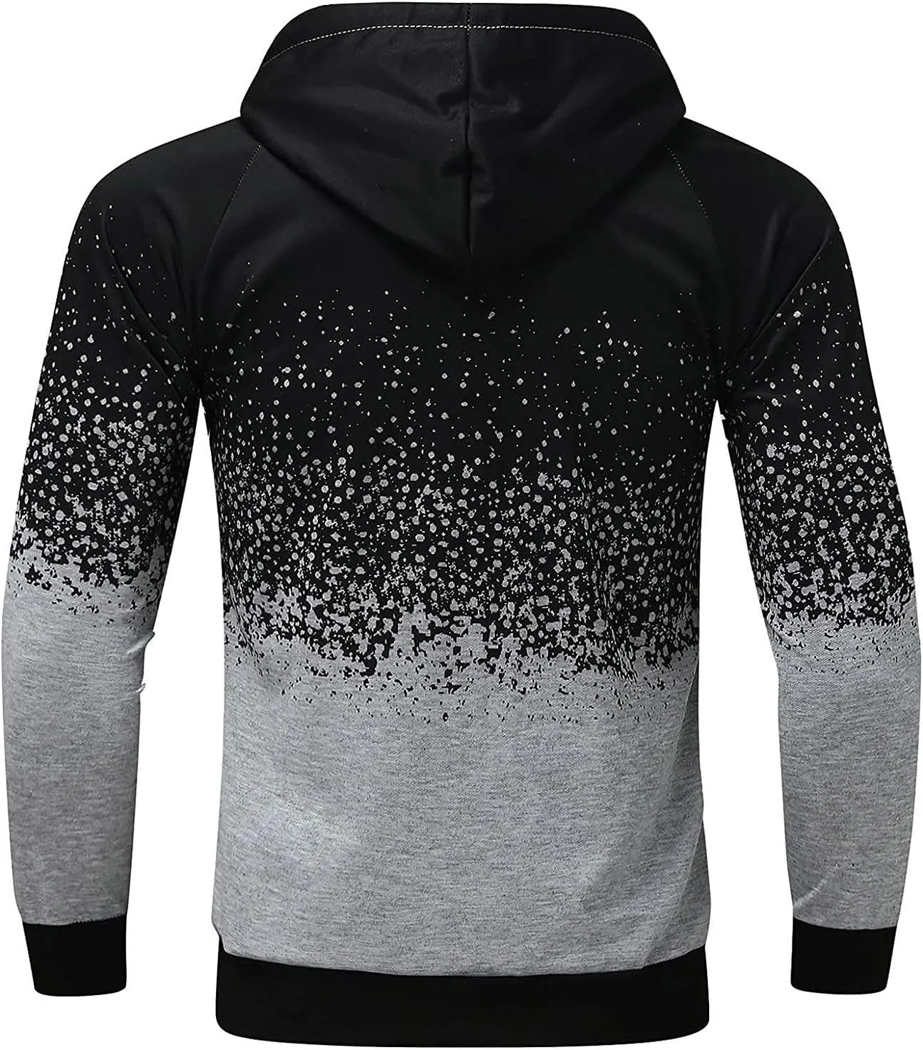 Men's Full Zip Hoodies Casual Camouflage Sports Sweatshirt Long Sleeve Zipper Hooded Jacket Coat