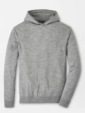 Peter Millar Excursionist Flex Popover Hoodie in Gale Grey