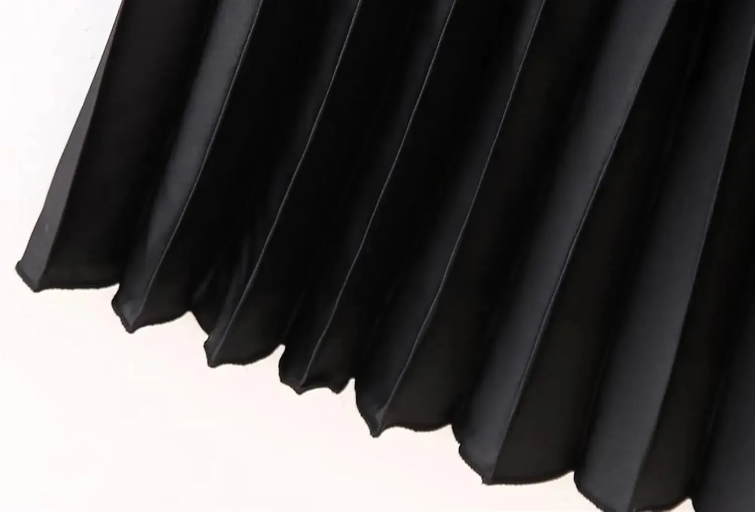 Pleated Long Skirt Woman Satin High Waist Skirt Women Chic Office Midi Skirts for Women Draped Women's Skirts