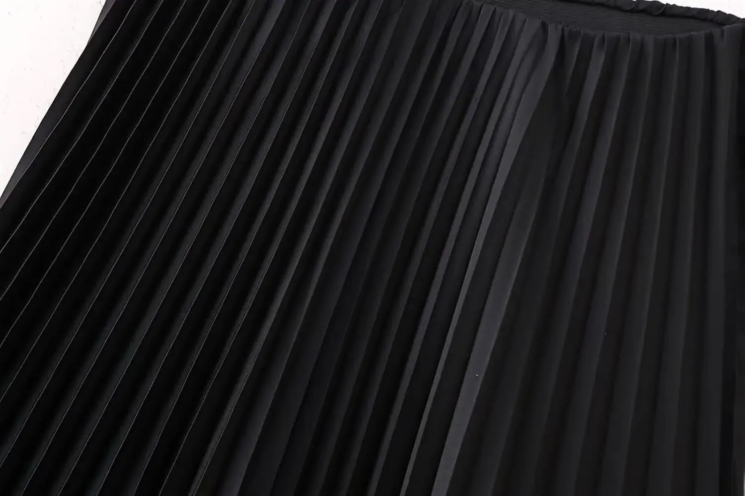 Pleated Long Skirt Woman Satin High Waist Skirt Women Chic Office Midi Skirts for Women Draped Women's Skirts