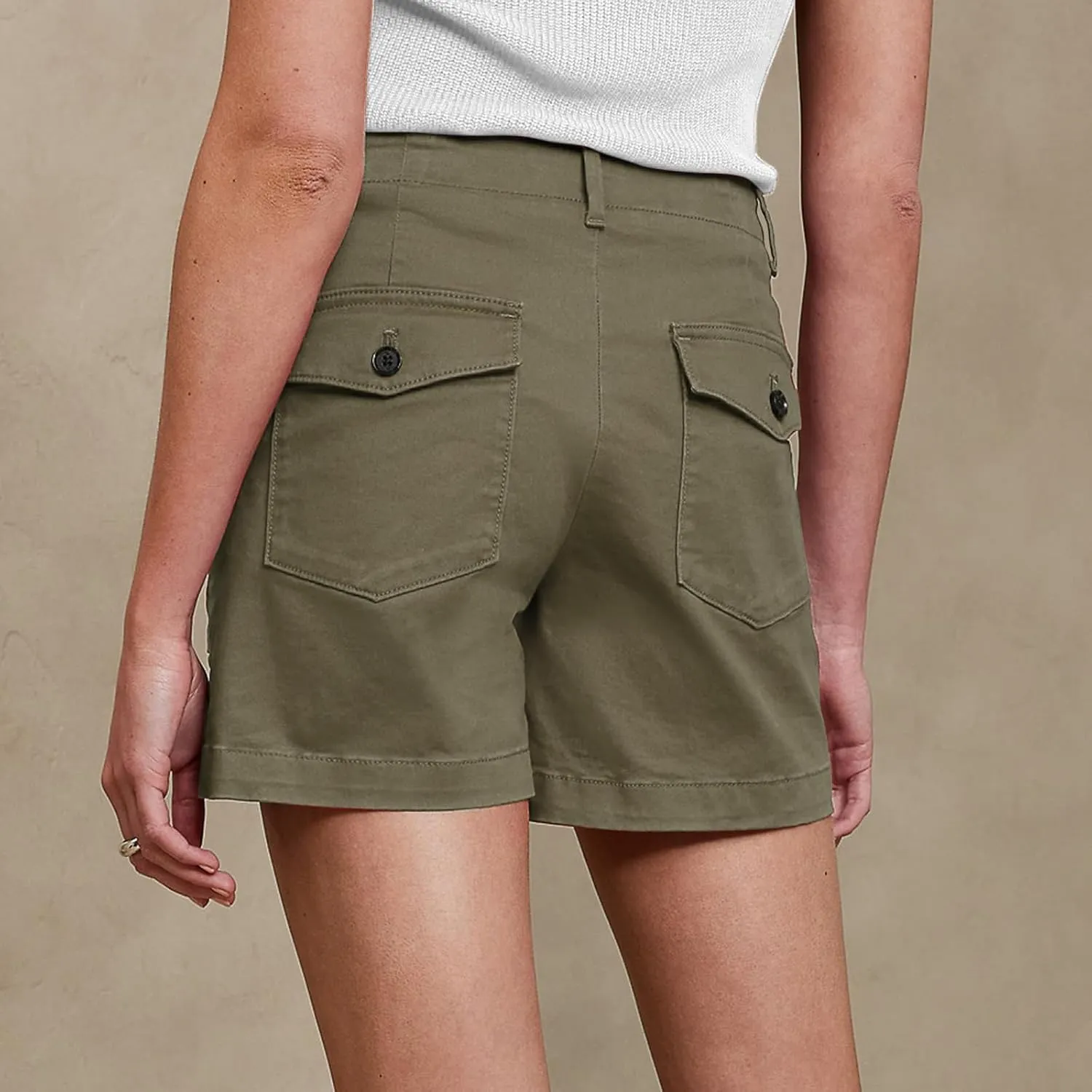 Summer Cargo Shorts Women Casual Loose Fit High Waisted Shorts Stretchy Lounge Shorts with Pockets Cozy Hiking Shorts