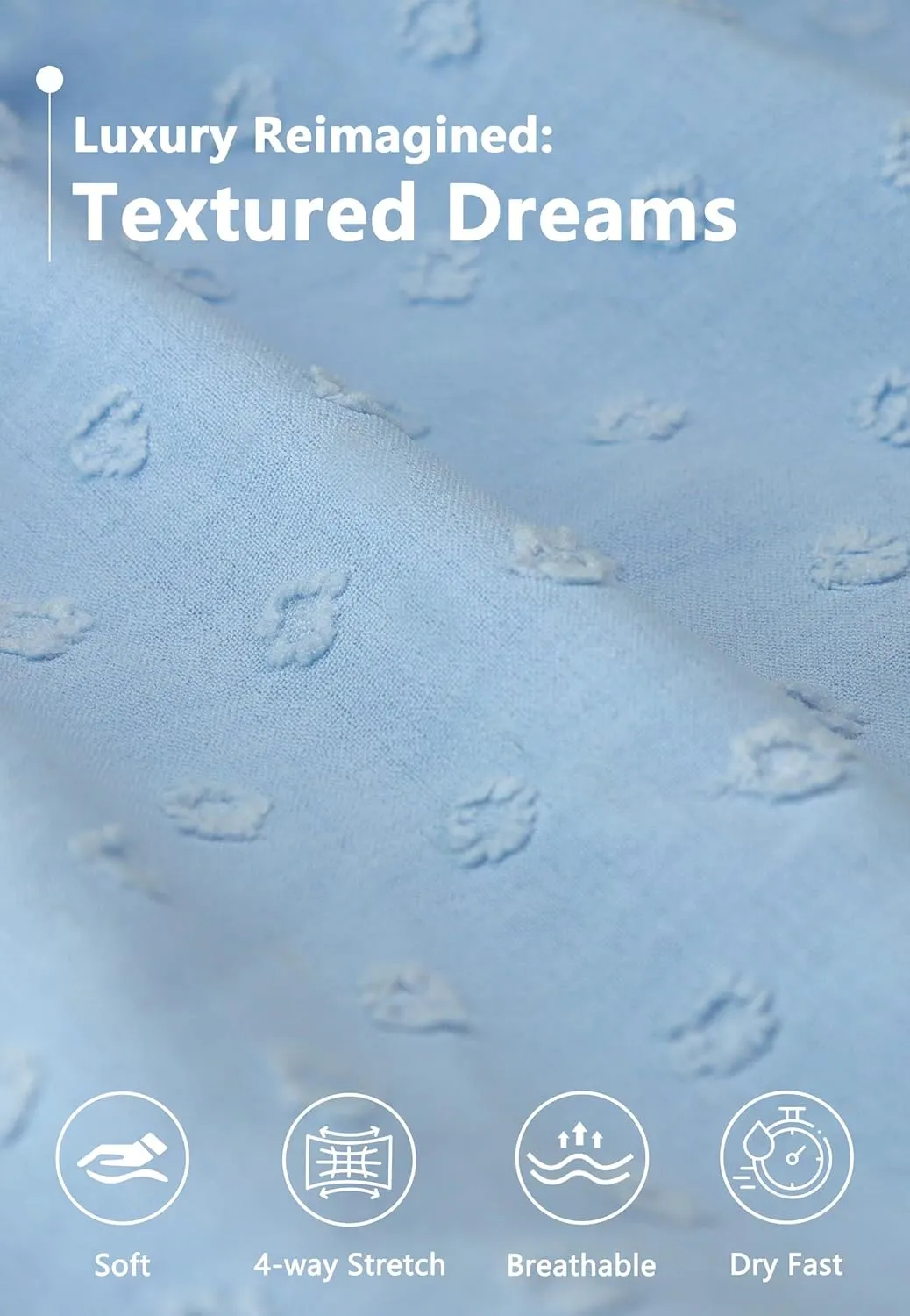 Women Summer 2024 Smocked Midi Dress, Ruffle Short Sleeve V-Neck Flowy A-Line Tiered Swiss Dot Dresses with Pocket